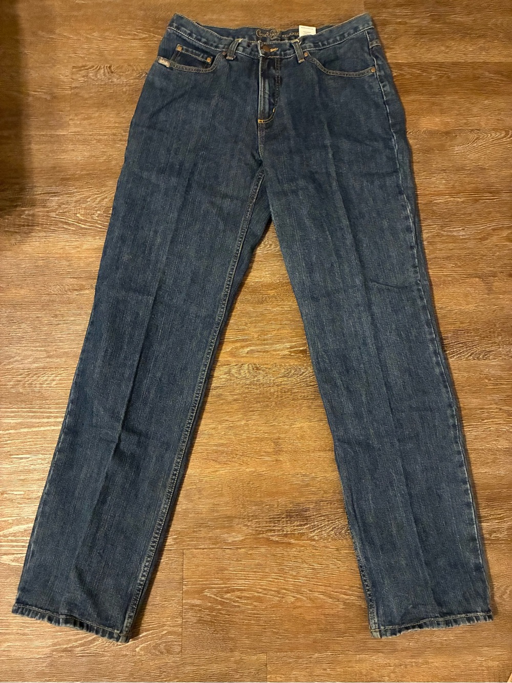 Cruel Girl Relaxed Jeans Womens 13 Long Dark Wash Straight Leg Western Y2K